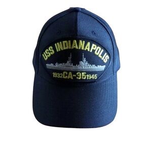 USS INDIANAPOLIS CA-35  Patch Hat Baseball Cap Adj